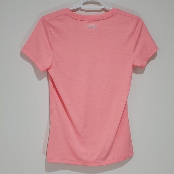 Under Armour pink XS loose fit heatgear athletic short sleeve shirt - Picture 5 of 8